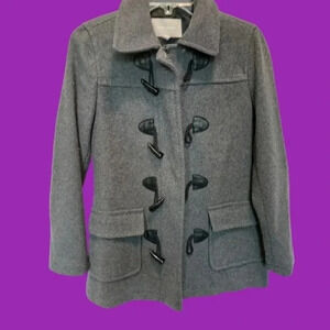 Banana Republic toggle pea coat size XS gray color